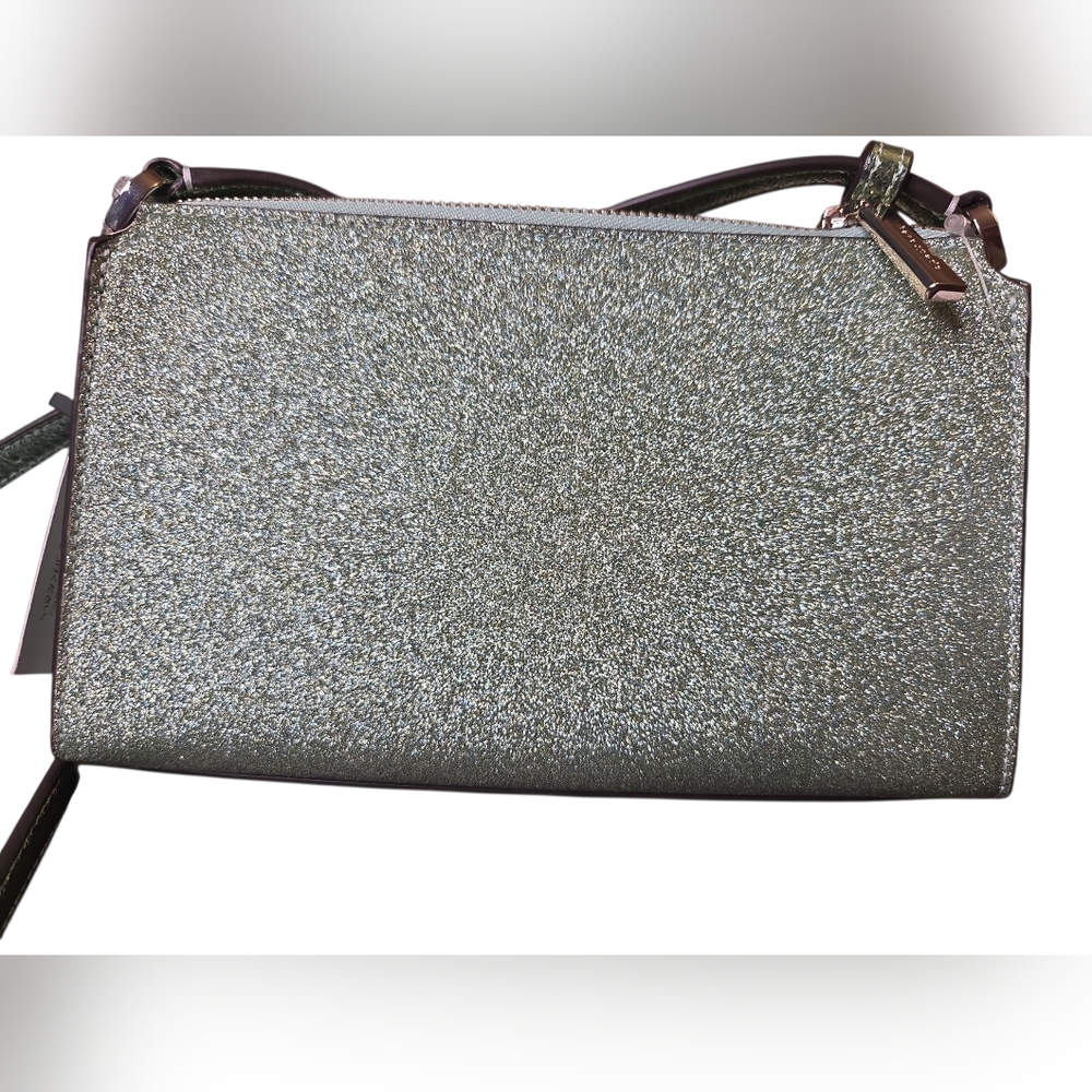 Kate Spade Kenzie Glitter Mini Crossbody Seawater Green - Picture 6 of 11